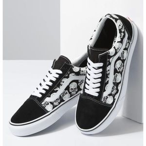 Vans Shoes Vans Old Skool Tm Glow Skulls Black And White Glow